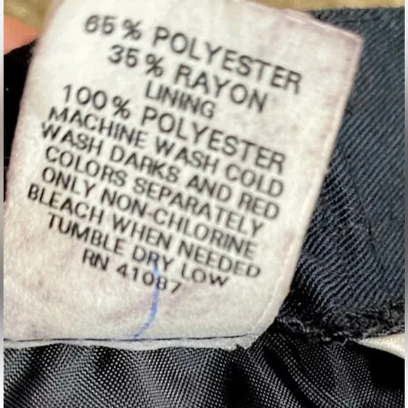 BRIGGS EASY CARE WASHABLE BLACK PENCIL SKIRT FULLY LINED SIZE 14 - Picture 6 of 6